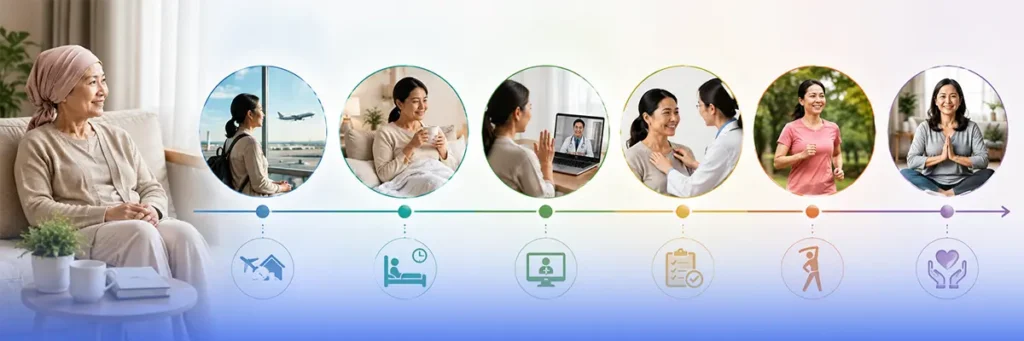 Recovery timeline and follow up care stages after returning home from treatment abroad